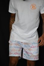 Load image into Gallery viewer, Signature Repeat Logo Mesh Shorts- White