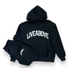 Load image into Gallery viewer, Live Above Arched Logo Joggers- Black