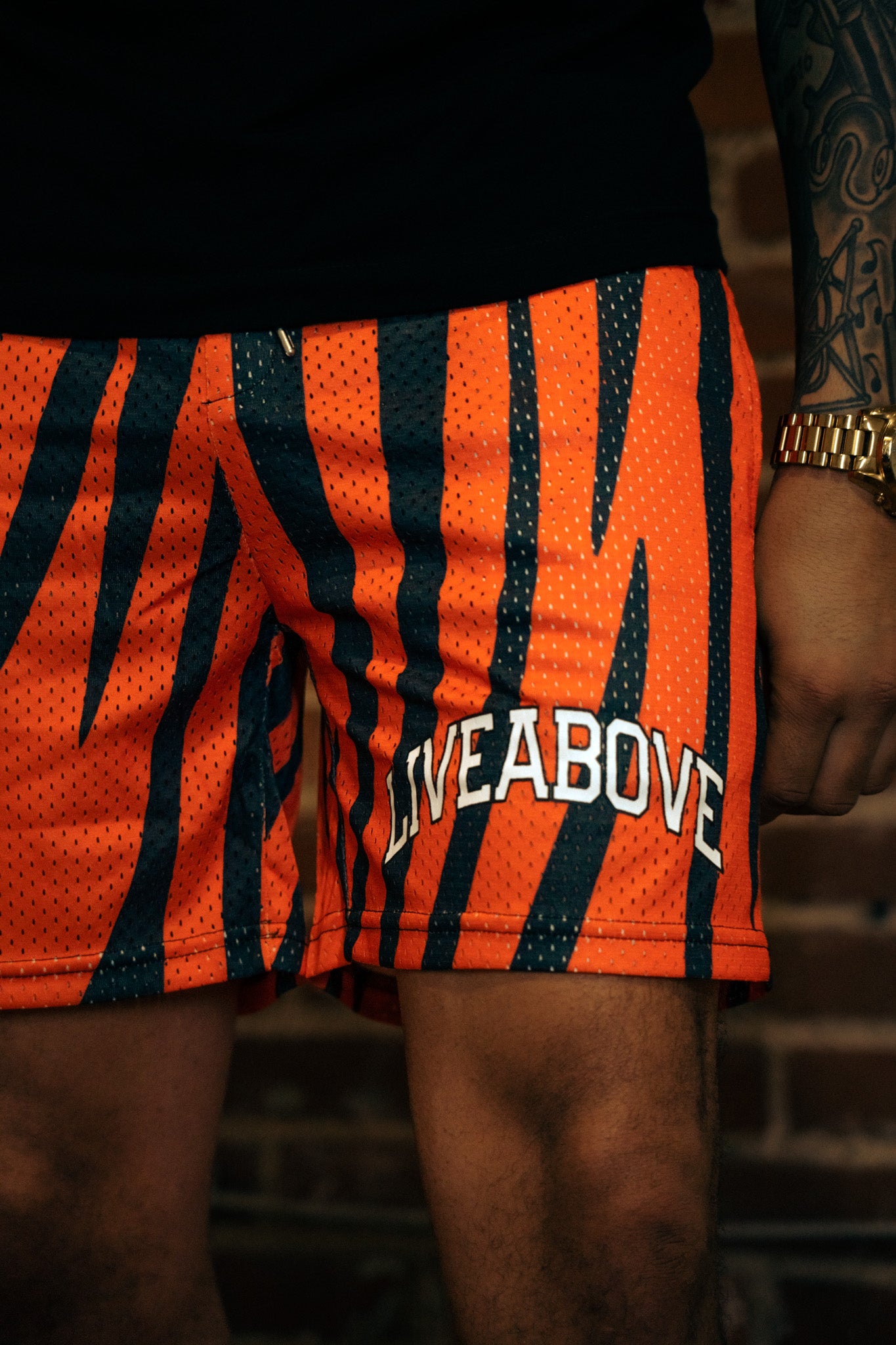 Bengals Stripe Mesh Shorts – Live Above