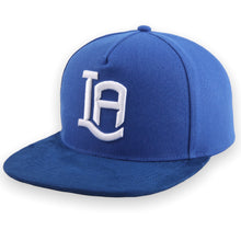 Load image into Gallery viewer, LA World Series Snapback- Nipsey Blue Suede
