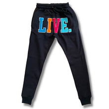 Load image into Gallery viewer, Live Chenille Joggers- Black Multi
