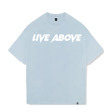 Load image into Gallery viewer, Vintage Oversized Rockstar tee- Pale Blue
