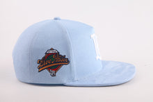 Load image into Gallery viewer, LA World Series Snapback- Carolina Blue Suede