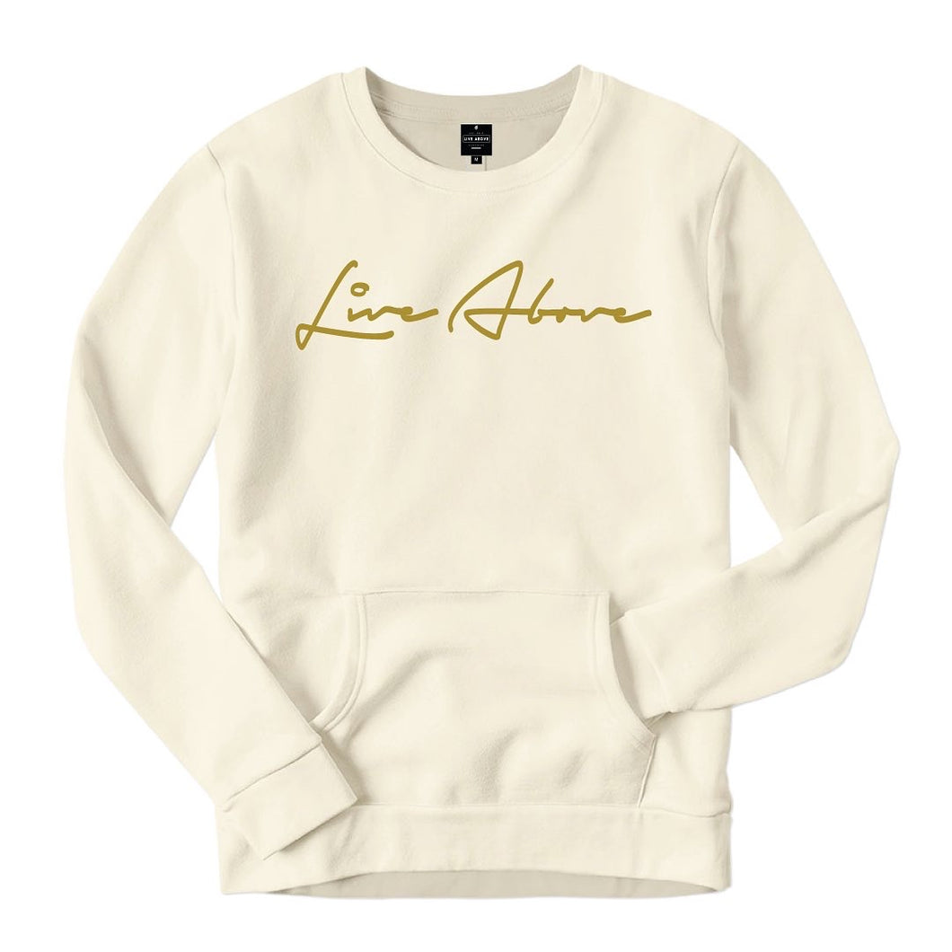Signature Live Above pocket sweatshirt- Pecan