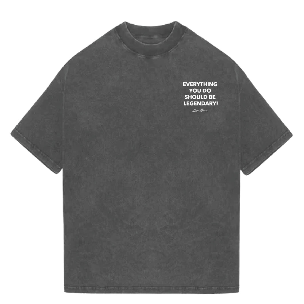 EYDSBL Oversized Statement T-shirt- Off Black