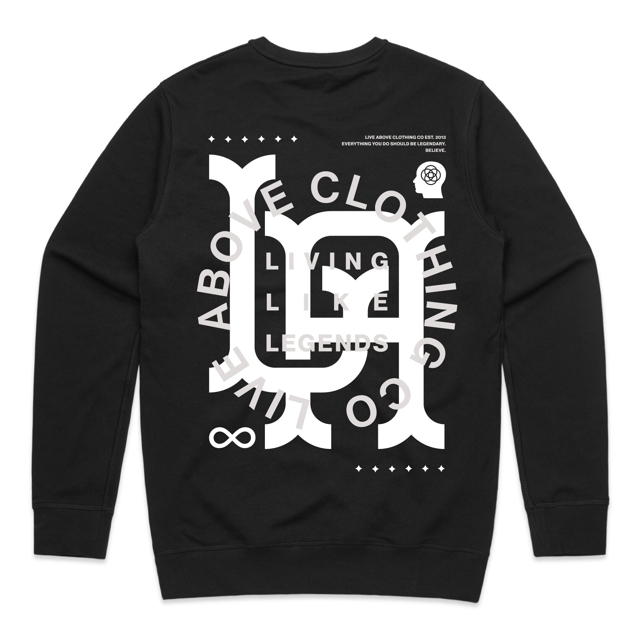 Legendary Lockup Sweatshirt- Black