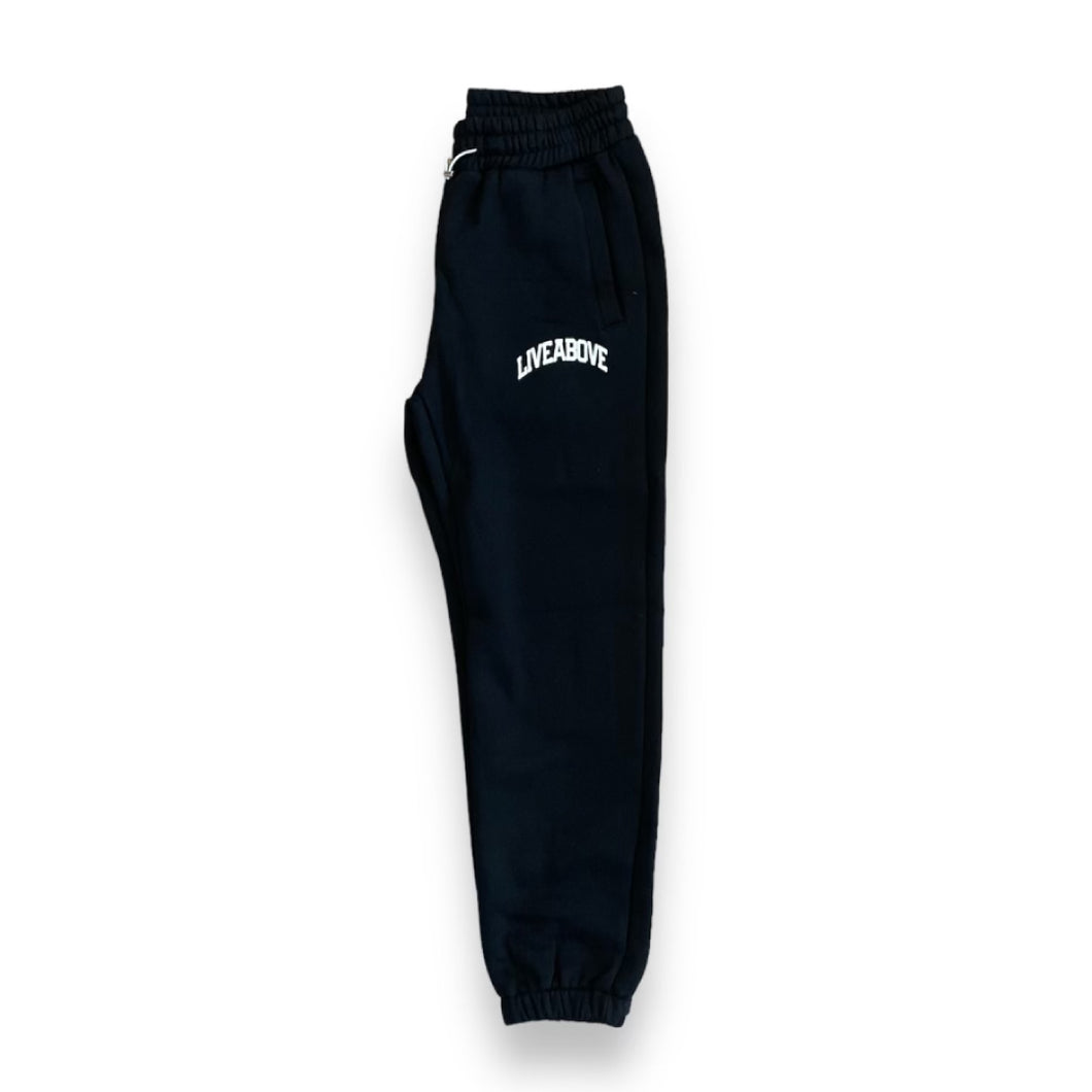Live Above Arched Logo Joggers- Black