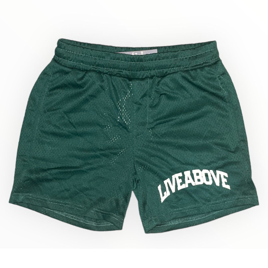 Live Above Mesh Shorts - Forest Green