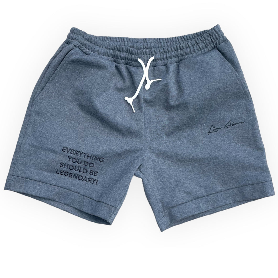 Live Above Tech Fleece Shorts- Charcoal Gray