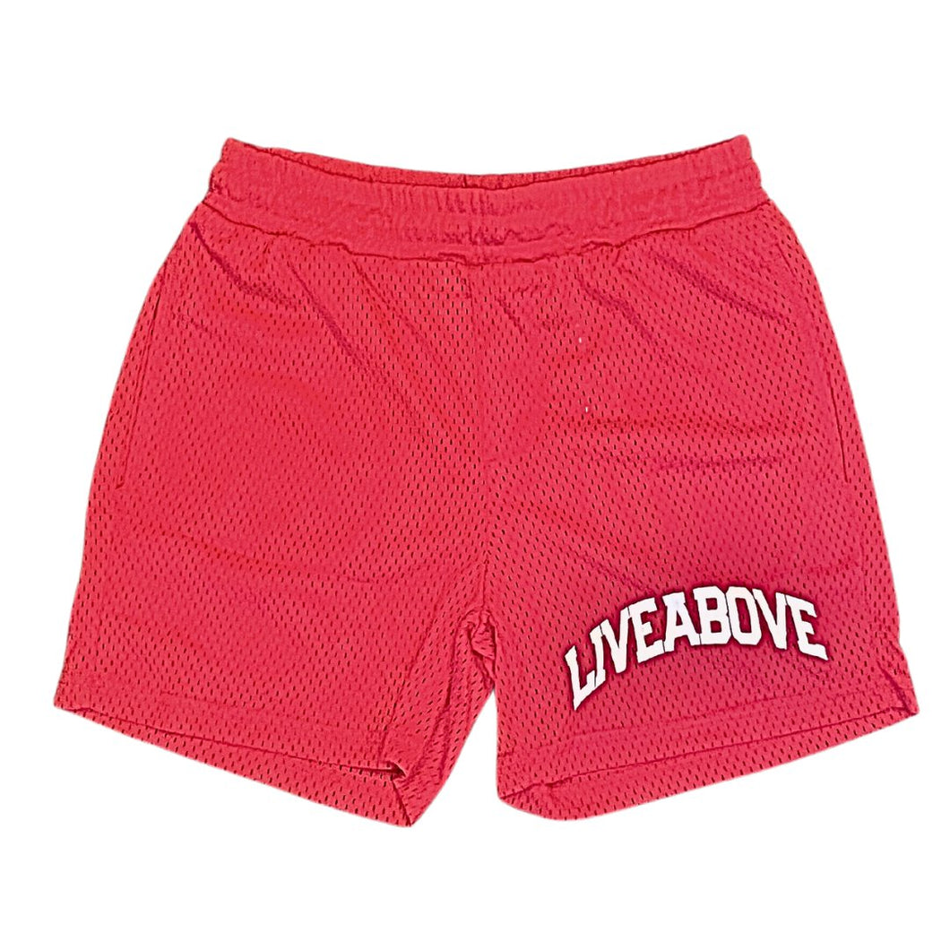 Live Above Mesh Shorts - Red