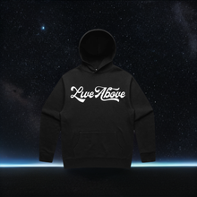 Load image into Gallery viewer, Live Above Script Hoodie- Black
