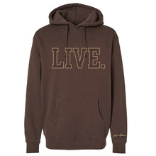 Load image into Gallery viewer, Live Chenille Hoodie-  Chocolate Mocha
