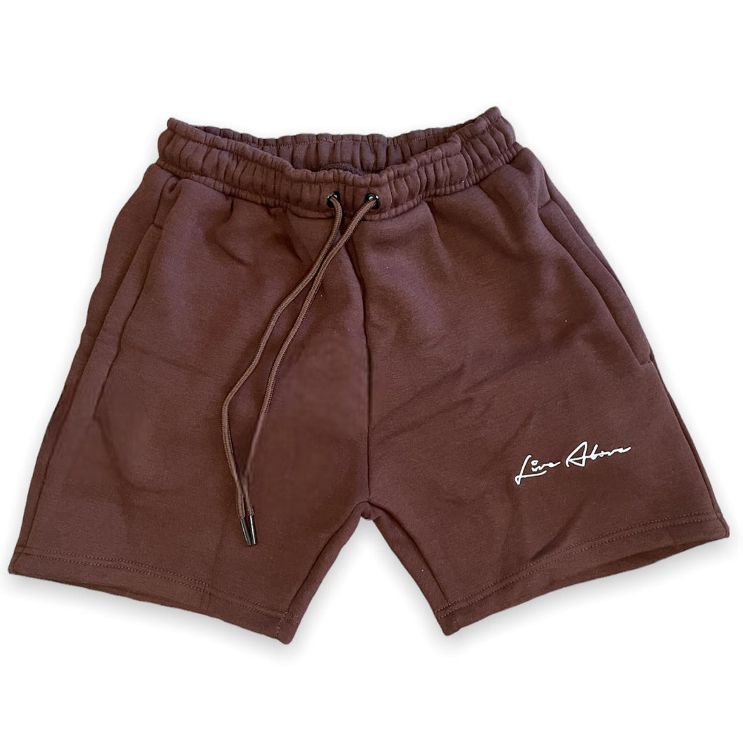 Signature French Terry Shorts- Chocolate Brown
