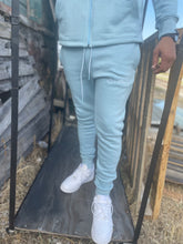 Load image into Gallery viewer, Cozy Live Above Joggers V2- Pale Blue
