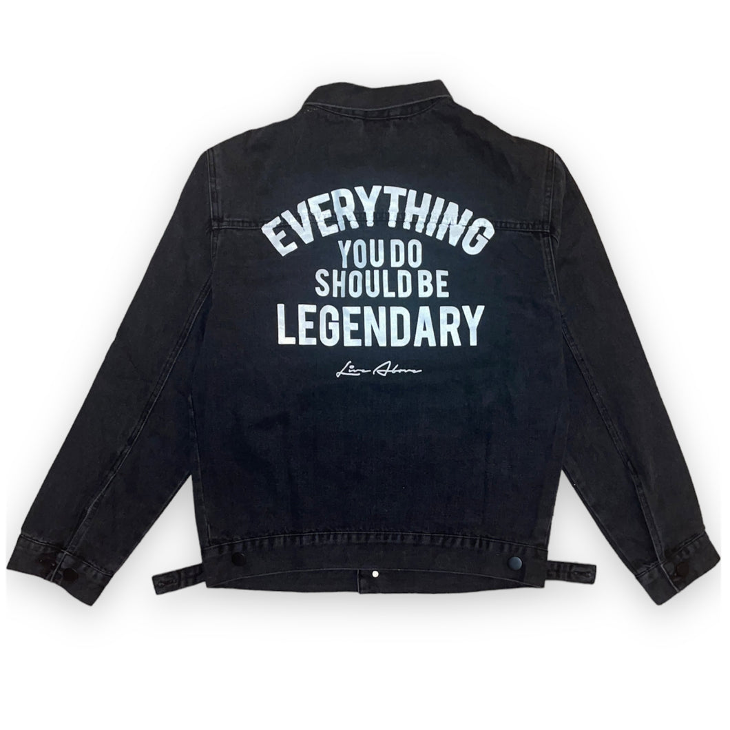 Live Above EYDSBL denim jacket- Black