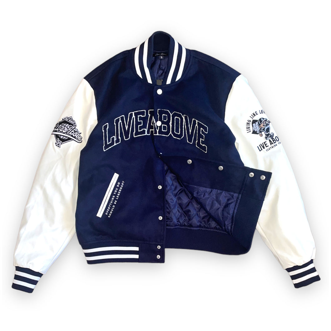 varsity jacket blue