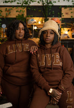 Load image into Gallery viewer, Live Chenille Hoodie-  Chocolate Mocha
