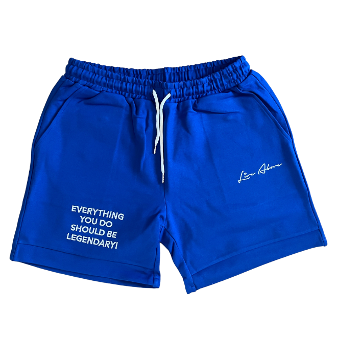 Live Above Tech Fleece Shorts- Nipsey Blue