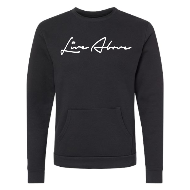 Signature Live Above pocket sweatshirt- Black