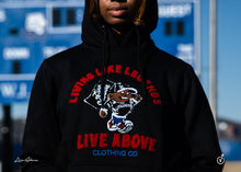 Load image into Gallery viewer, Young L.A Chenille Mascot Hoodie- Black
